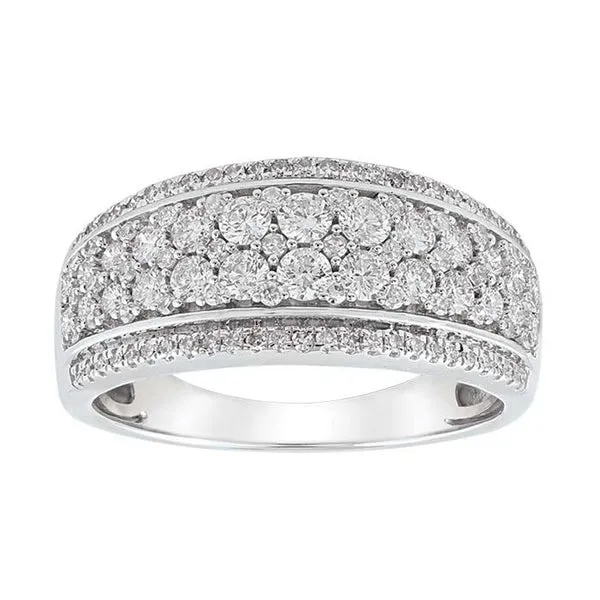 18ct White Gold Diamond Dress Band