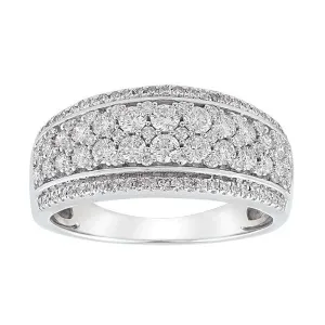 18ct White Gold Diamond Dress Band