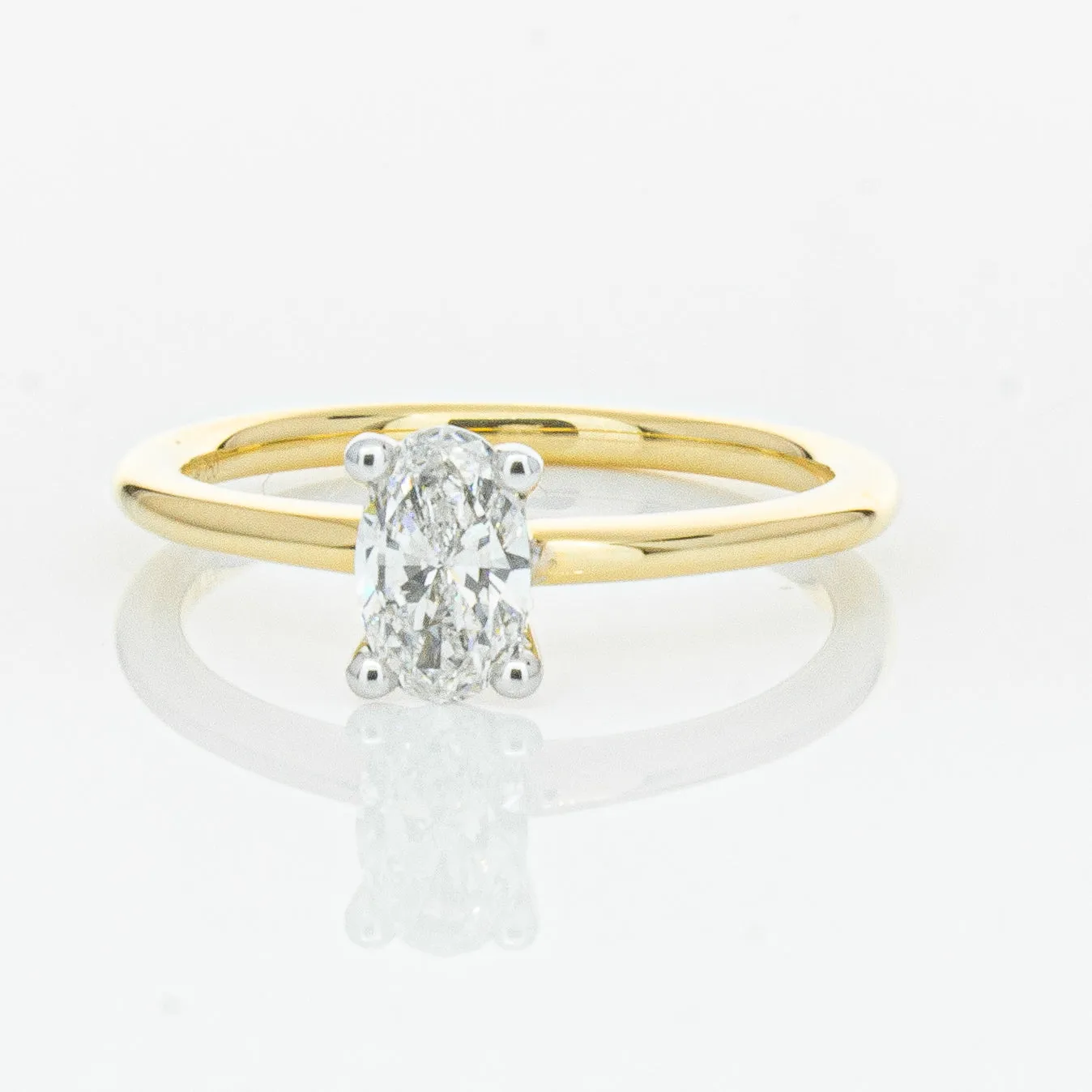18ct Yellow Gold .52ct Diamond Melba Ring