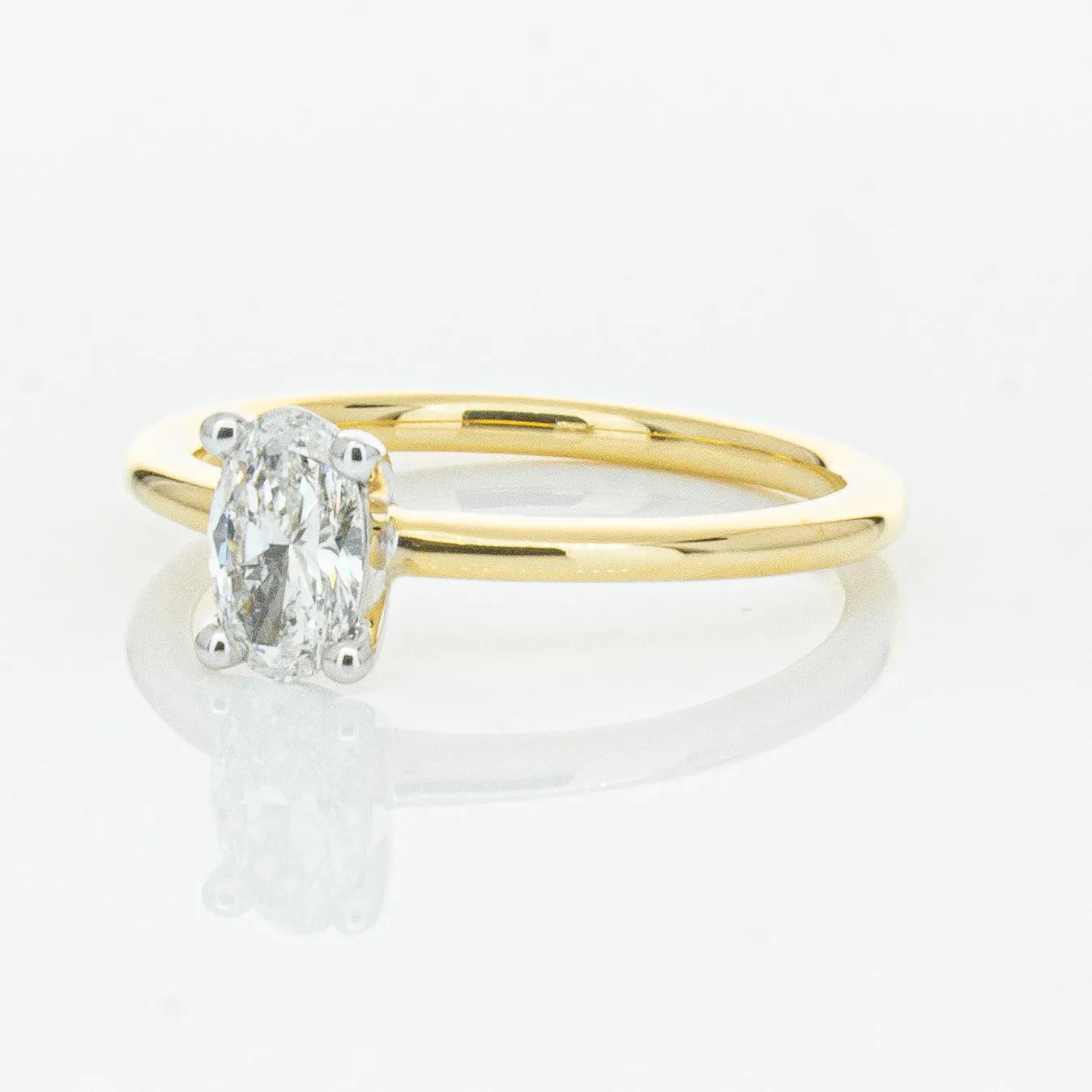 18ct Yellow Gold .52ct Diamond Melba Ring
