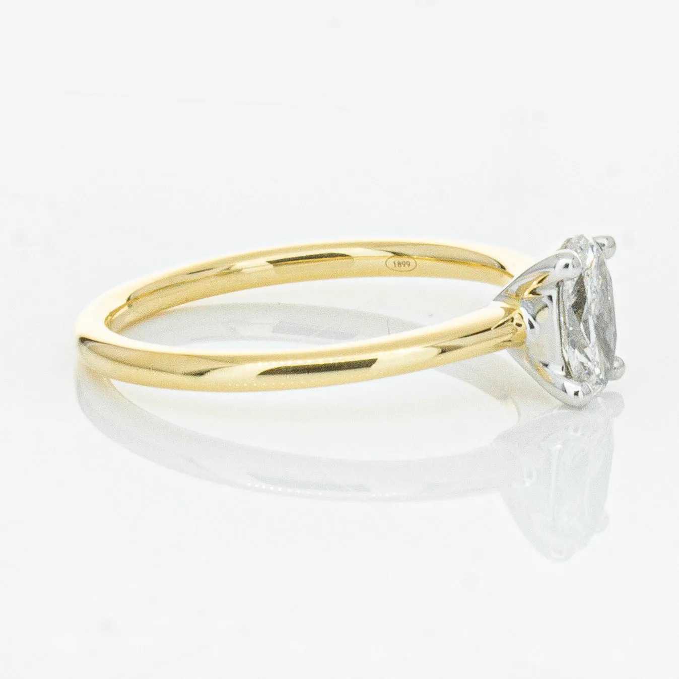 18ct Yellow Gold .52ct Diamond Melba Ring