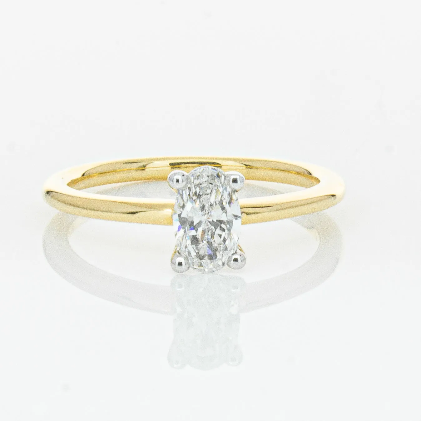 18ct Yellow Gold .52ct Diamond Melba Ring