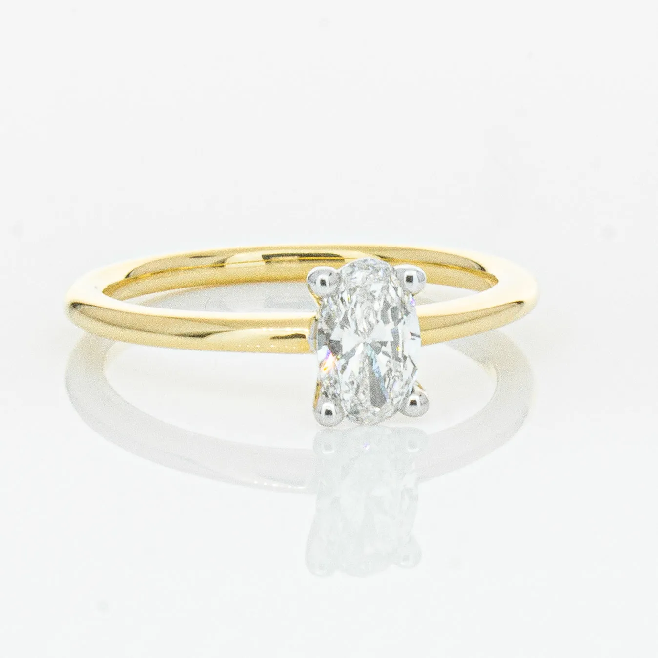 18ct Yellow Gold .52ct Diamond Melba Ring