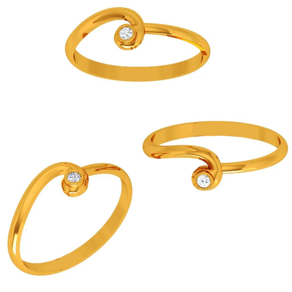 18k Surreal Dazzling Diamond Ring