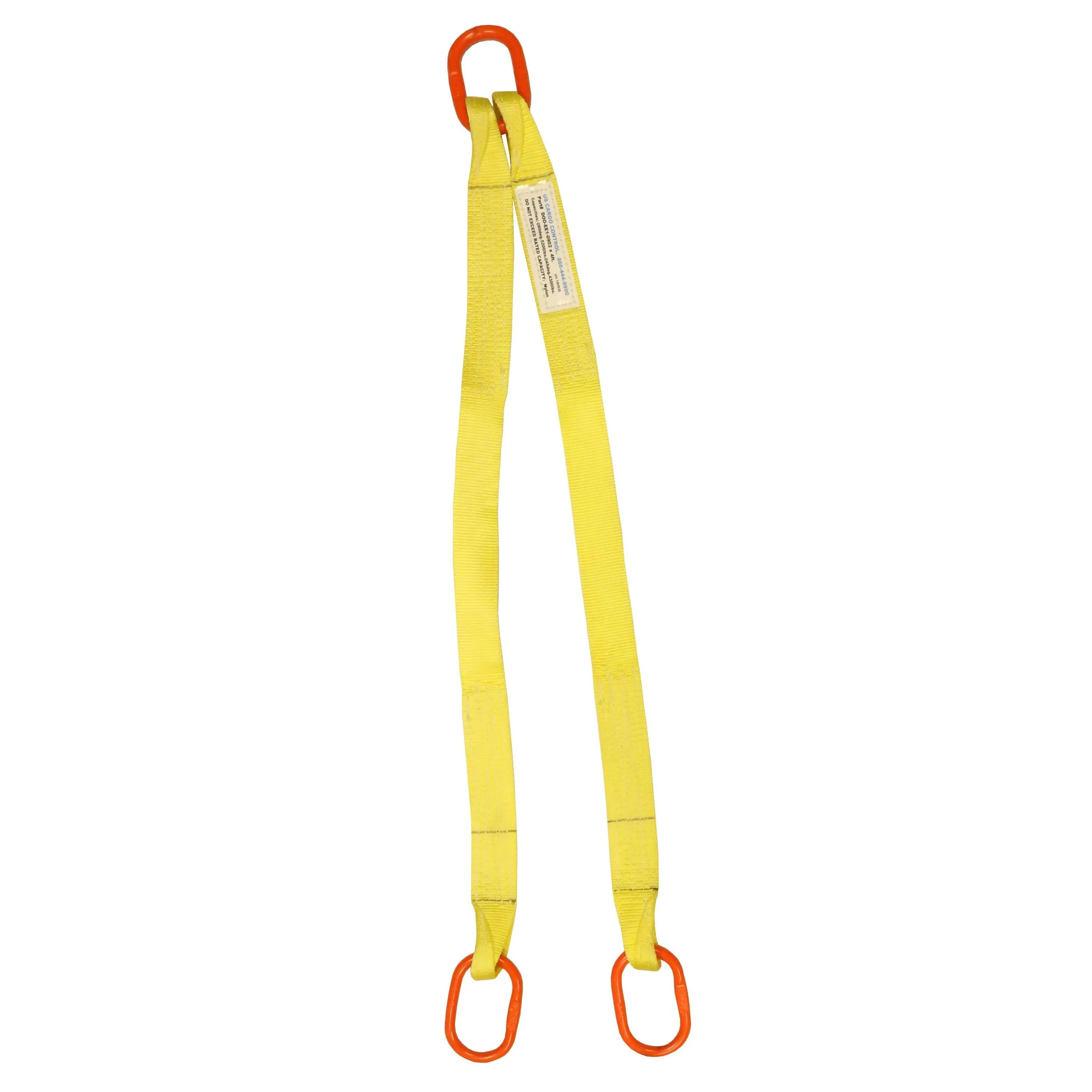 1"x3' (1 ply) Double Leg Nylon Sling w/ Master Link Both Ends