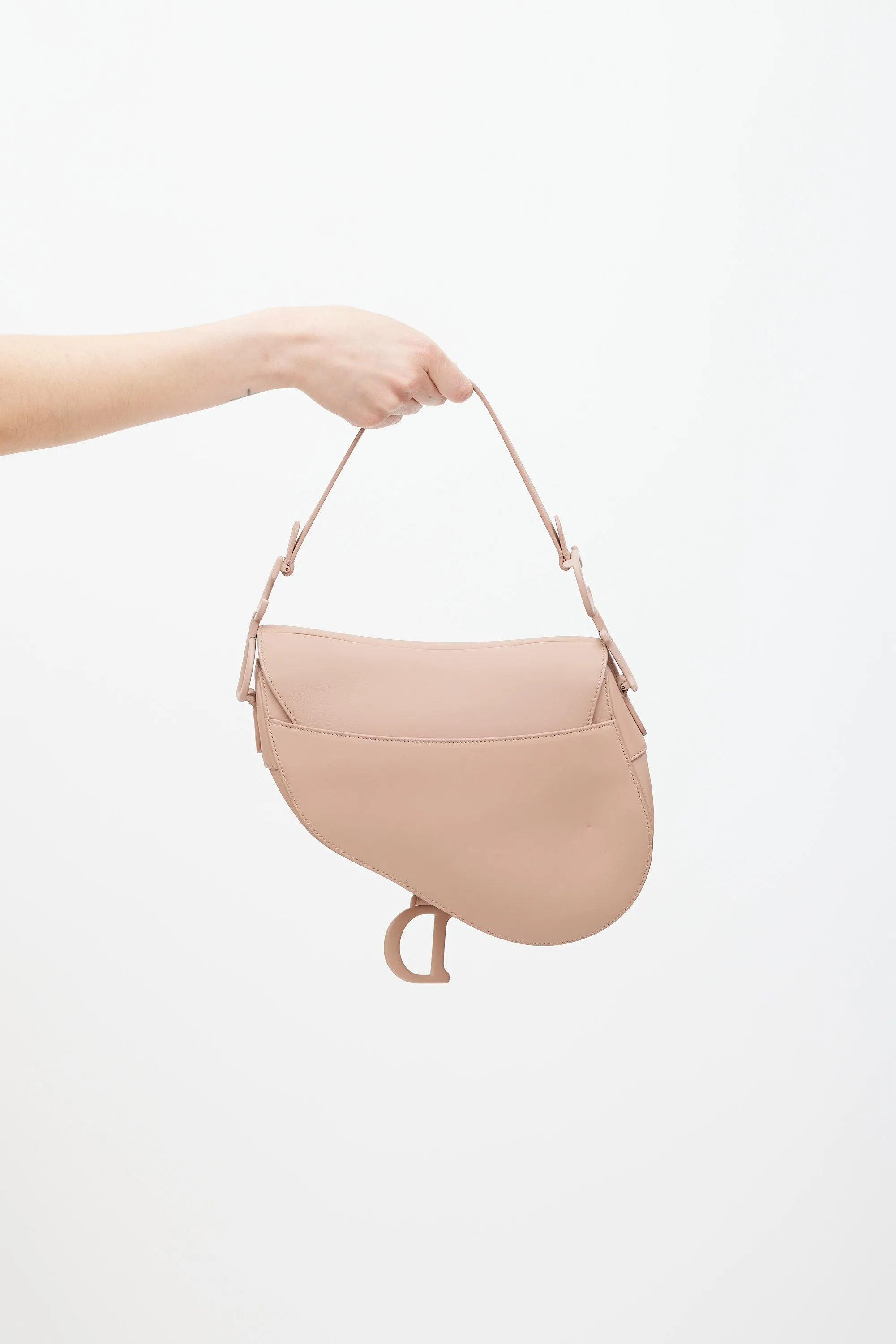 2019 Blush Leather Ultra Matte Saddle Bag