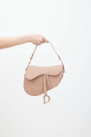 2019 Blush Leather Ultra Matte Saddle Bag