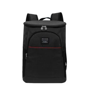 (20L) Picnic Thermo Backpack Cooler Bag Insulated Backpack - Black