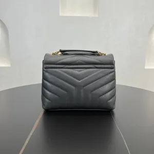 23CM SL Lou Lou Dark Grey Cross Shoulder Bag 494699