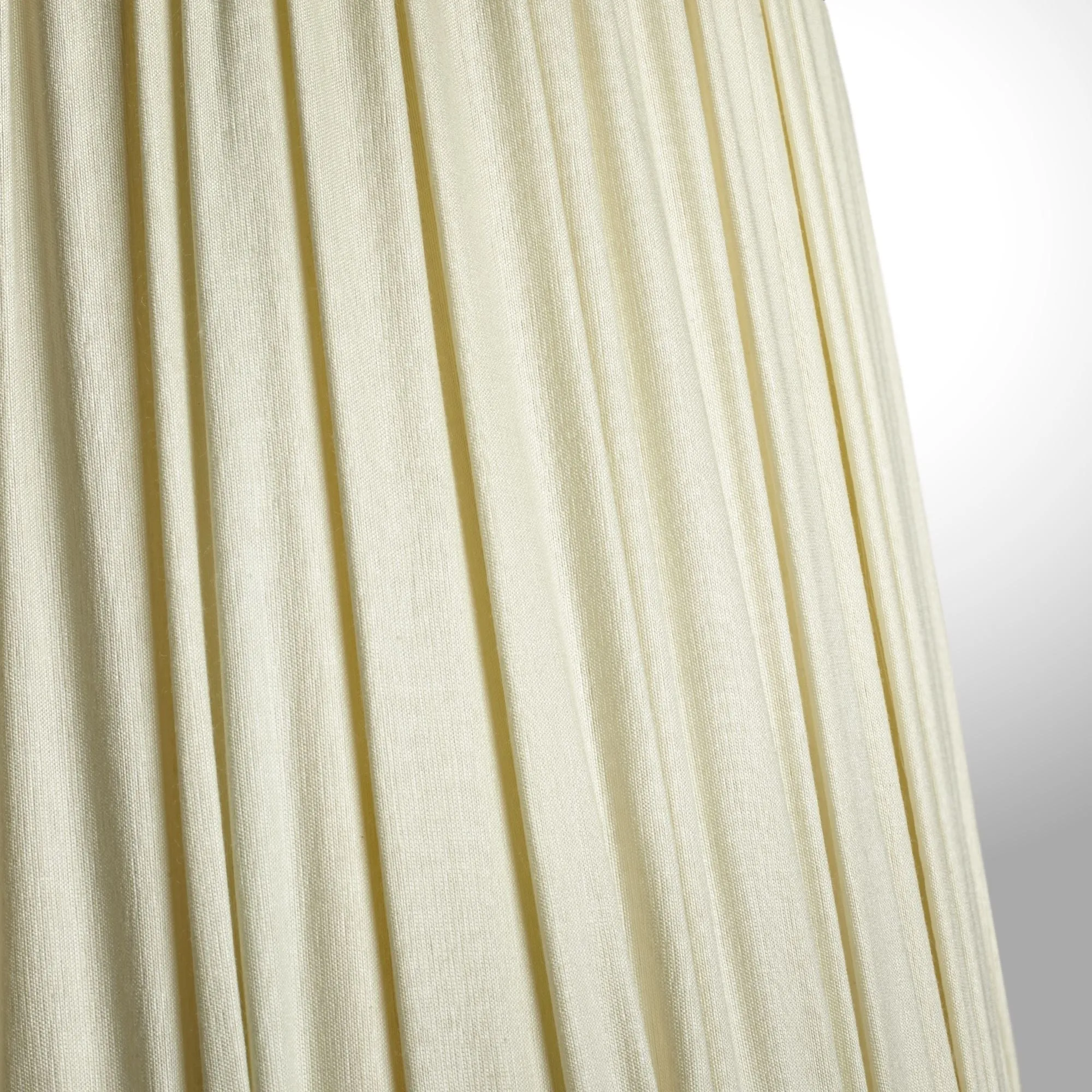 25cm tall tapered gathered lampshade in stone taj silk