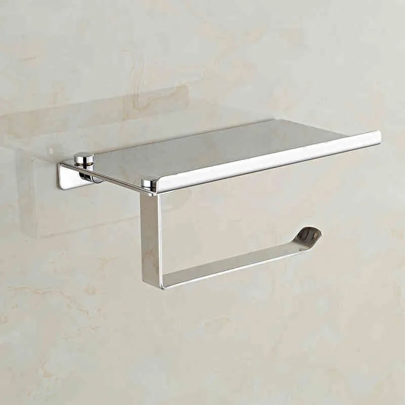 304 Stainless Steel  Phone Holder Toilet Tissue Box Bathroom Engineering Roll Holder