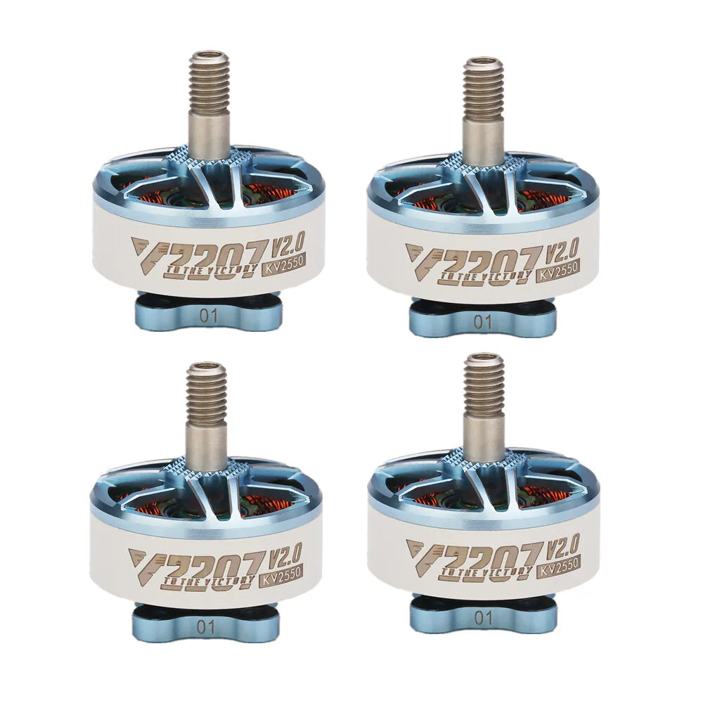 4 PCS T-Motor Velox V2207 V2 2207 2550KV 4S Brushless Motor for Freestyle RC Drone FPV Racing