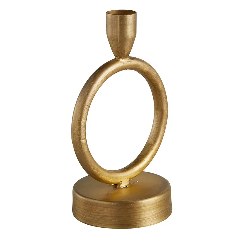 47th & Main - Brass Finish Donut Candleholder