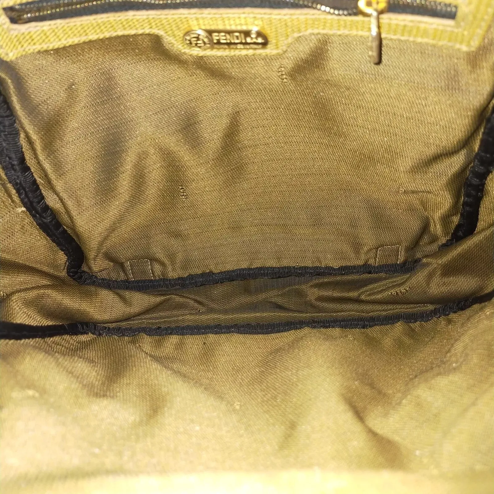 869429AP (S6) Fendi Backpack Bag Brown Canvas