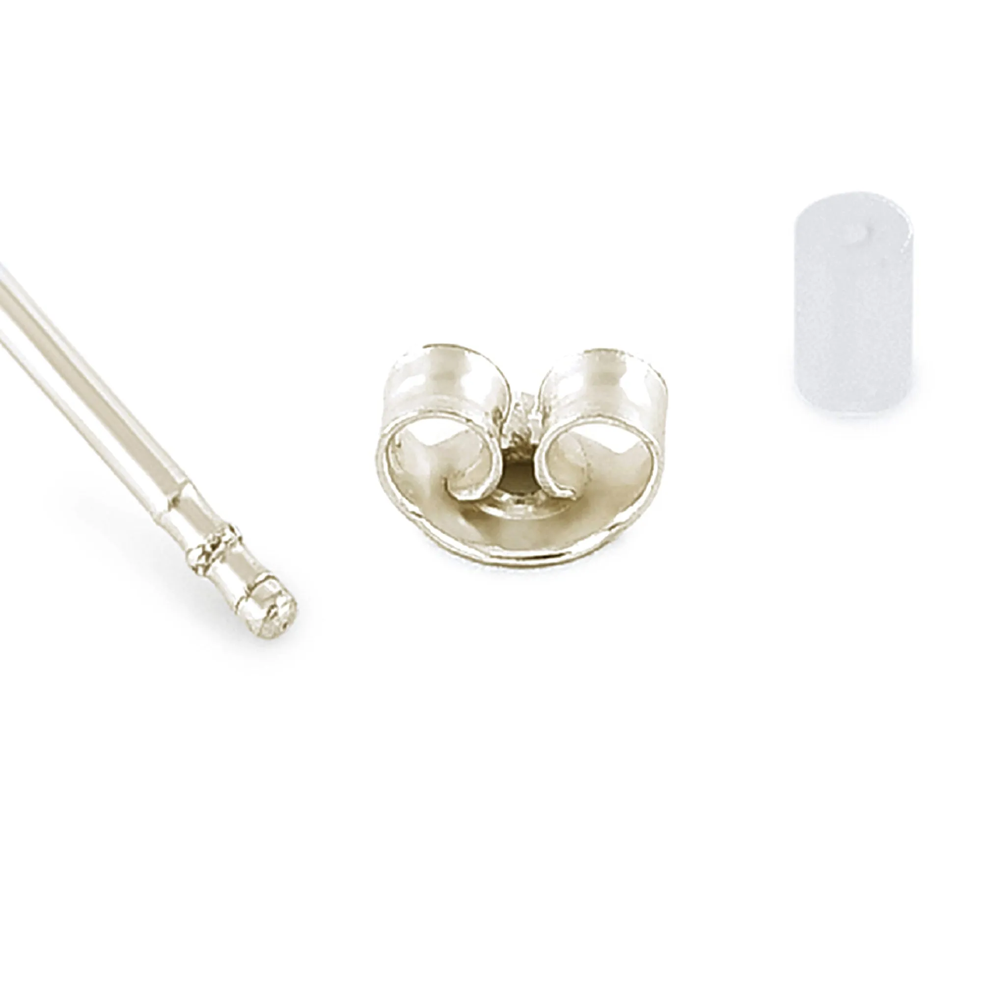 925 Sterling Silver Hallmark Cubic Zirconia Butterfly Stud Earrings
