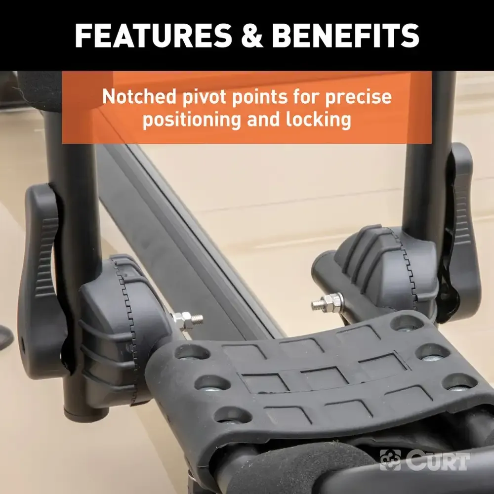 Adjustable Aluminum Roof Rack Kayak Holders