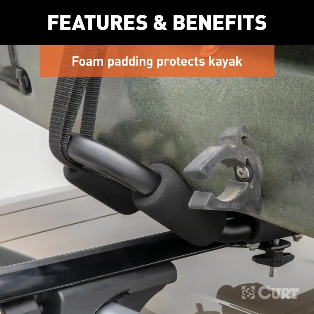 Adjustable Aluminum Roof Rack Kayak Holders