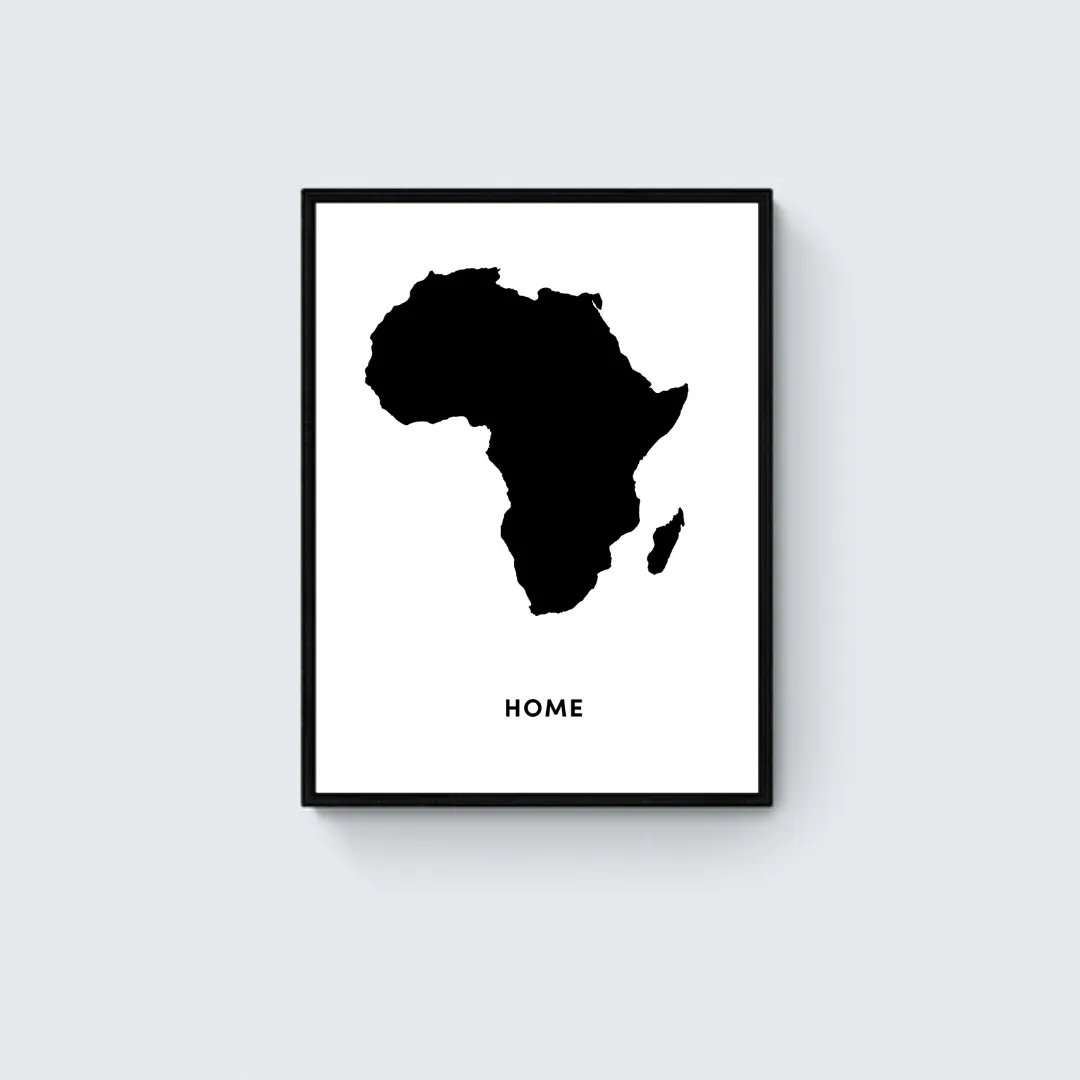 Africa Is Home Framed Art Print