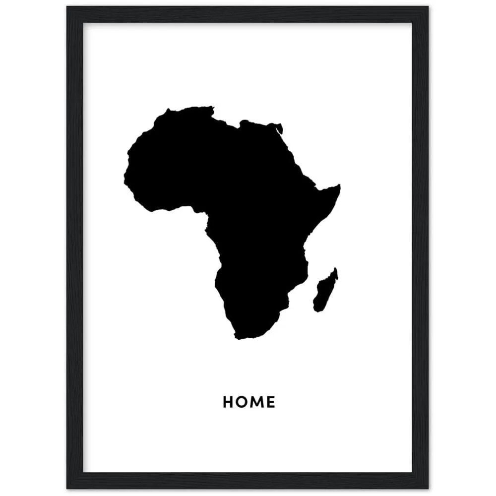 Africa Is Home Framed Art Print