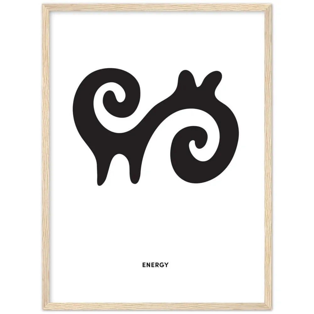 AHODEN Adinkra Symbol Framed Art Print