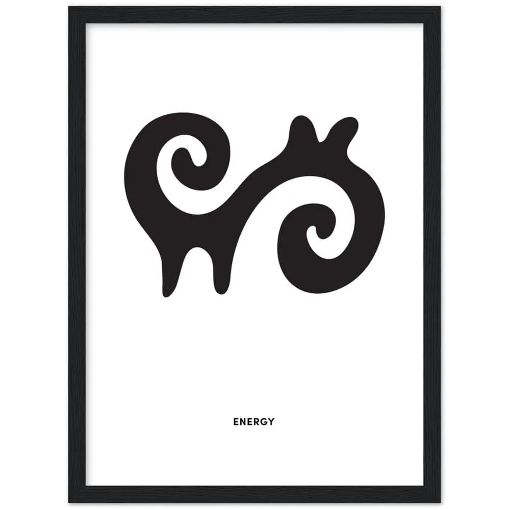 AHODEN Adinkra Symbol Framed Art Print