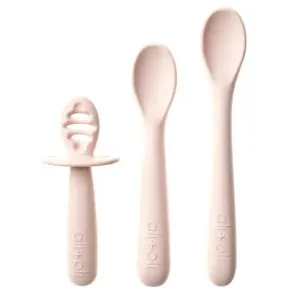 Ali   Oli - 3Pk Multi Stage Spoon Set For Baby, Blush