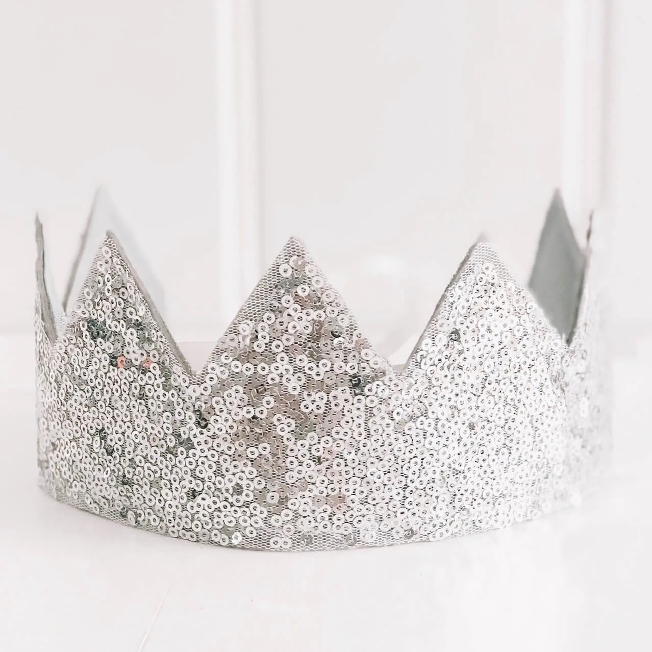 Alimrose Crown | Sequin Silver