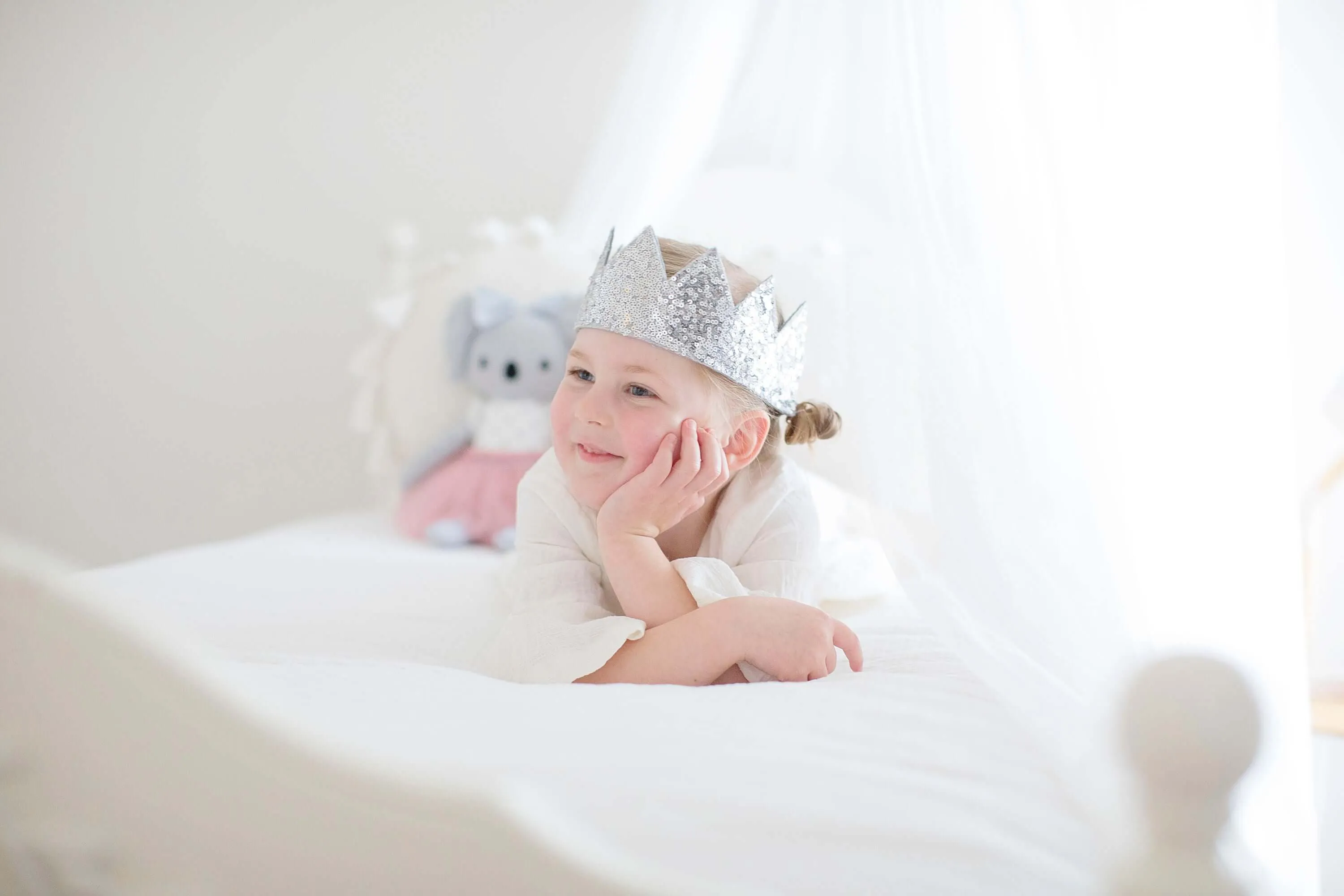 Alimrose Crown | Sequin Silver