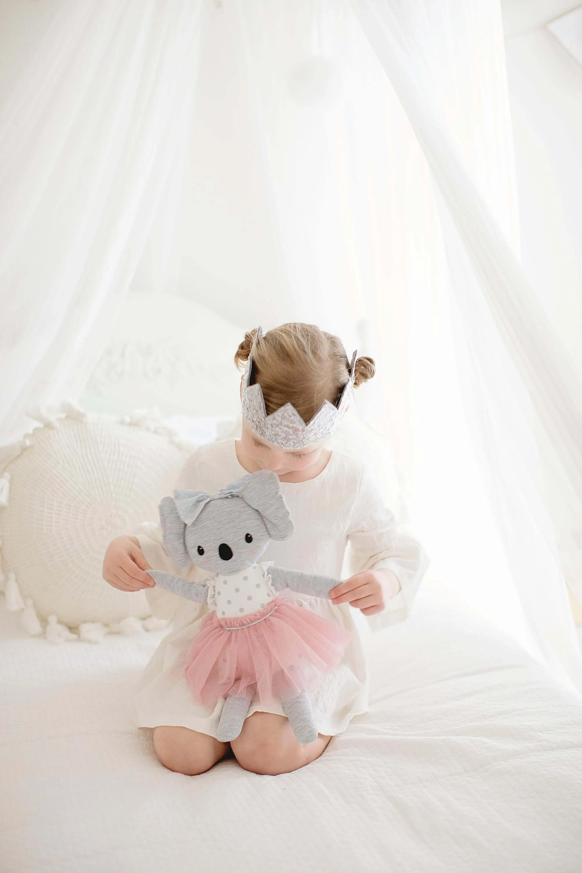 Alimrose Crown | Sequin Silver