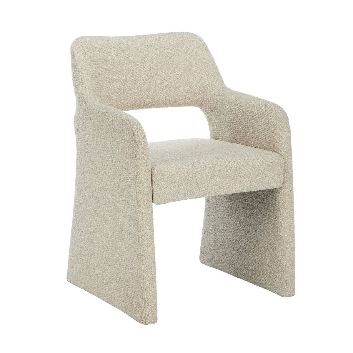 Amelia Boucle Dining Arm Chair
