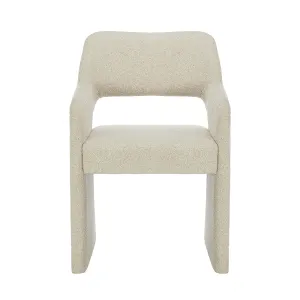 Amelia Boucle Dining Arm Chair