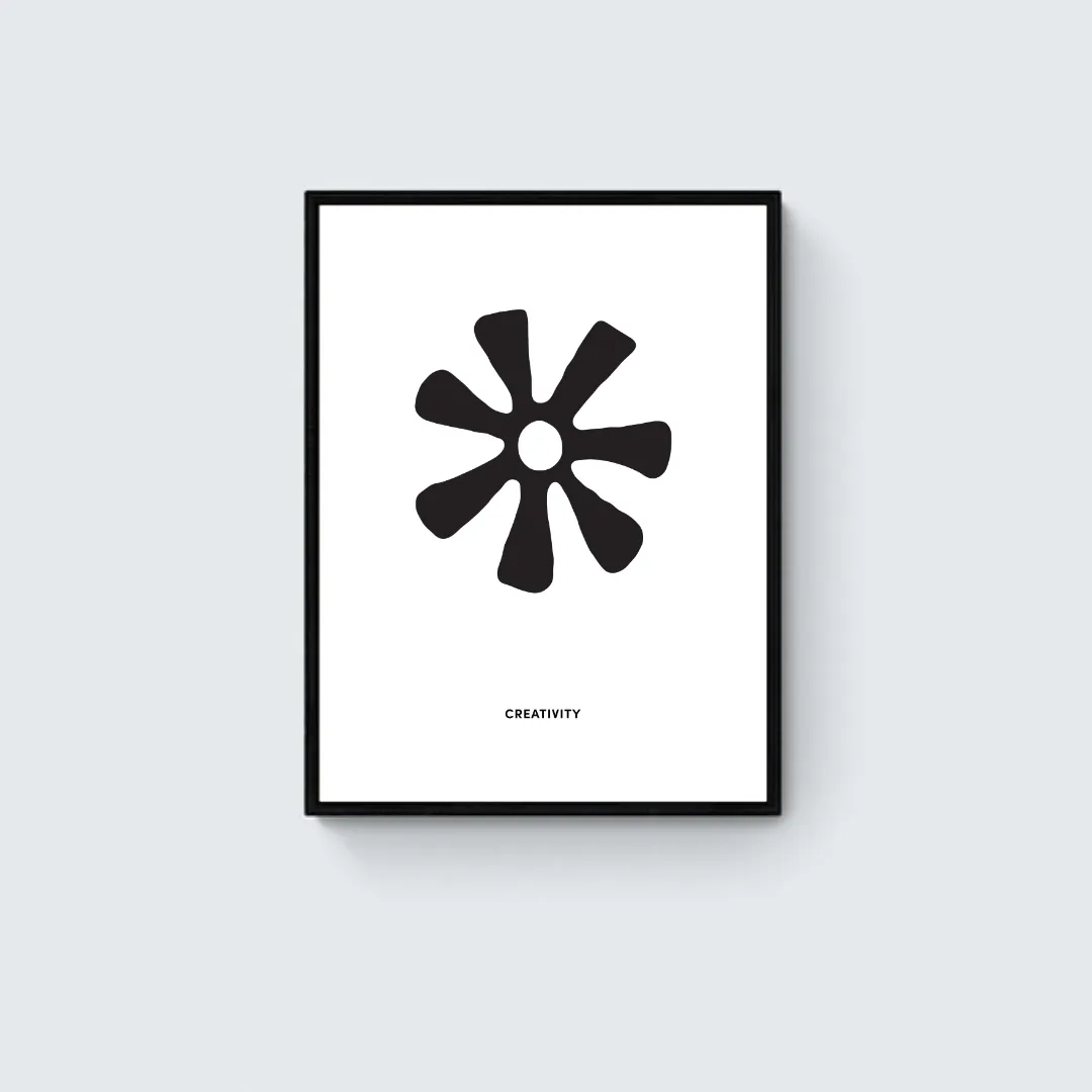 Ananse Ntontan Symbol Framed Art Print