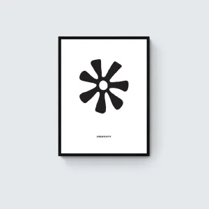 Ananse Ntontan Symbol Framed Art Print