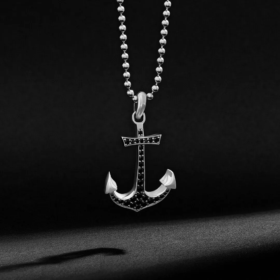 Anchor Necklace - Solid Silver (Pendant only)
