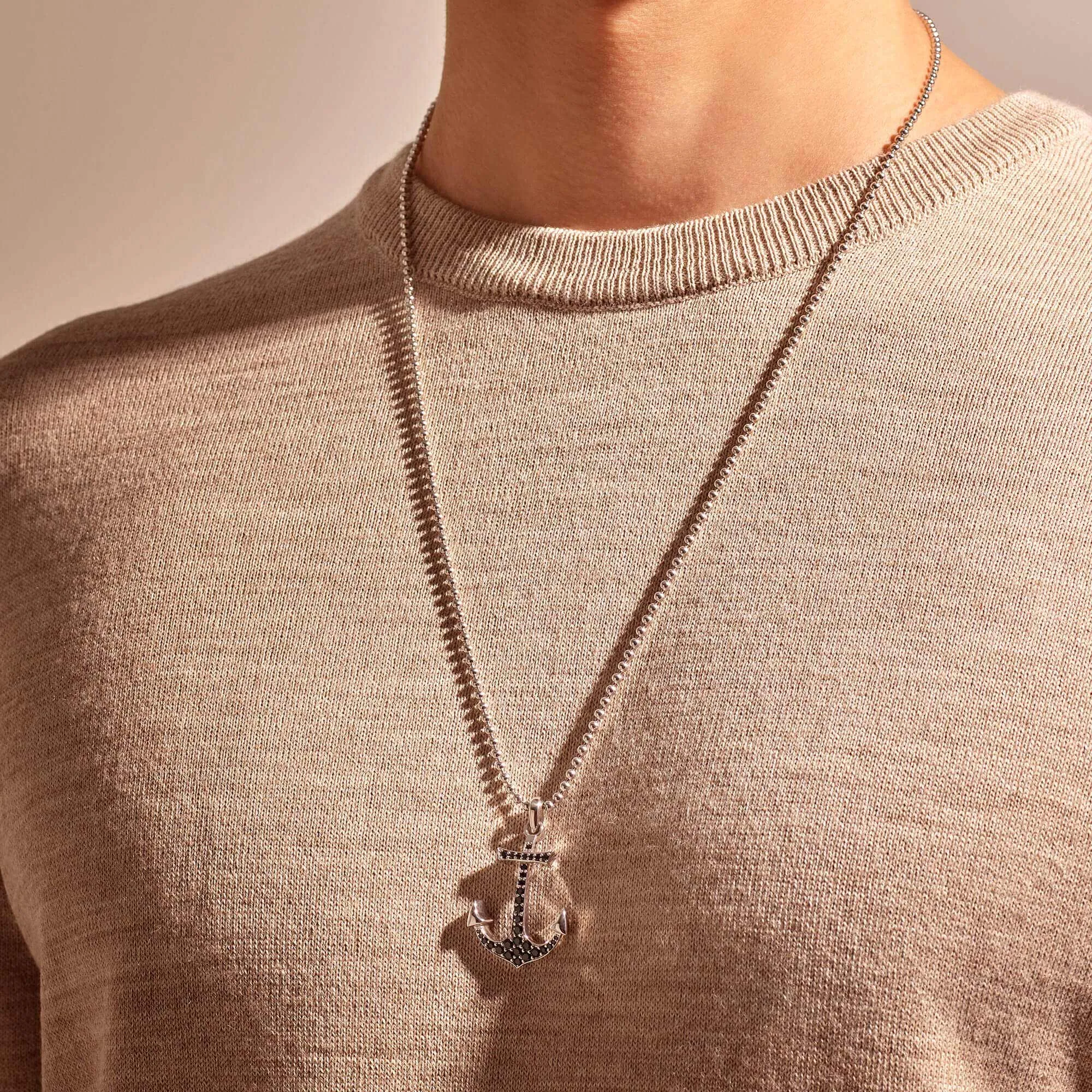Anchor Necklace - Solid Silver (Pendant only)