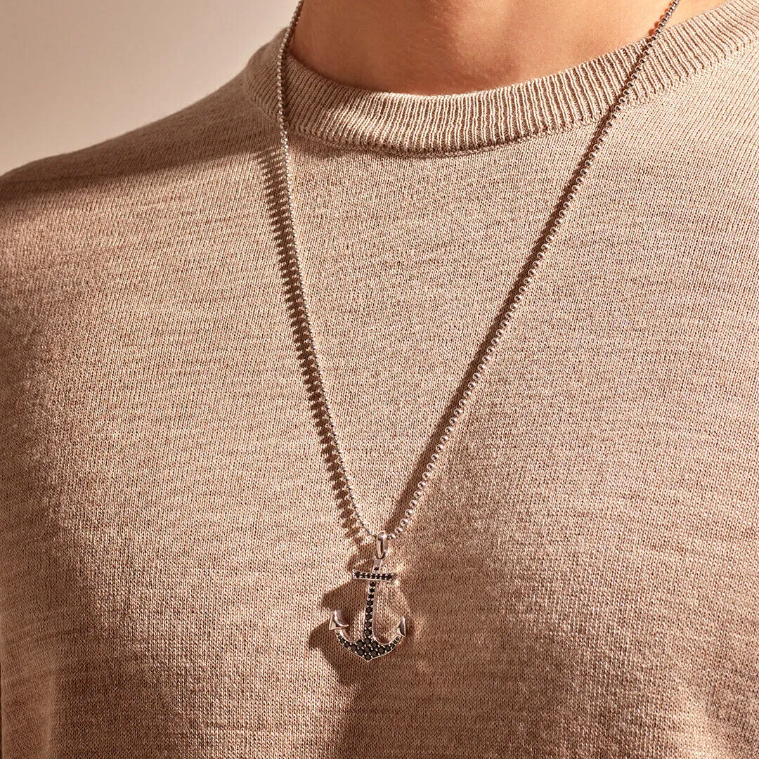 Anchor Necklace - Solid Silver (Pendant only)