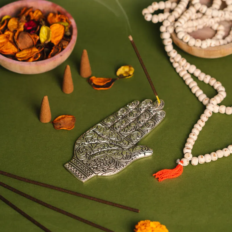 Antique Hamsa Charm Agarbatti Stand