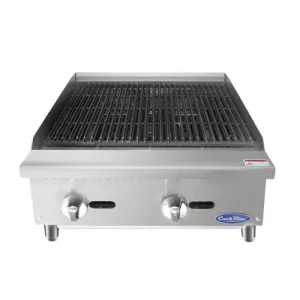 Atosa ATRC-24 Heavy Duty Radiant Charbroiler for Natural Gas Countertop 24 Inch