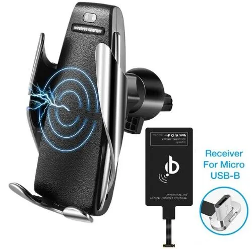 Automatic Clamping Wireless Car Charger Holder