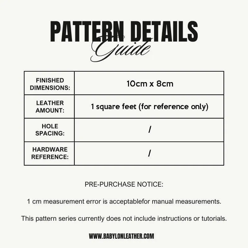 BABYLON™ Full-Coverage Cardholder Leathercraft Pattern XBC-35