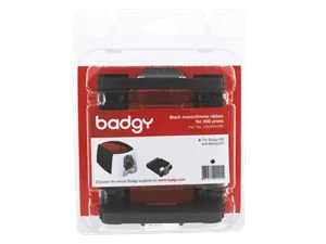 Badgy 200 Black Monochrome Ribbon (500 Images)