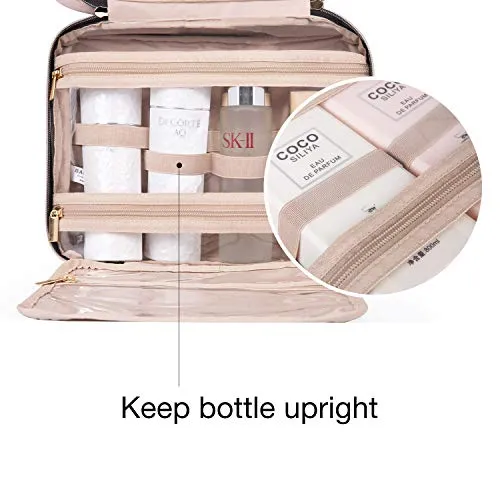BAGSMART Large Toiletry Bag Travel Bag with Hanging Hook