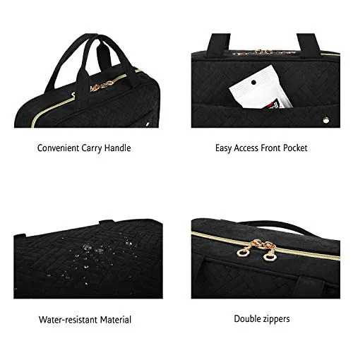 BAGSMART Large Toiletry Bag Travel Bag with Hanging Hook