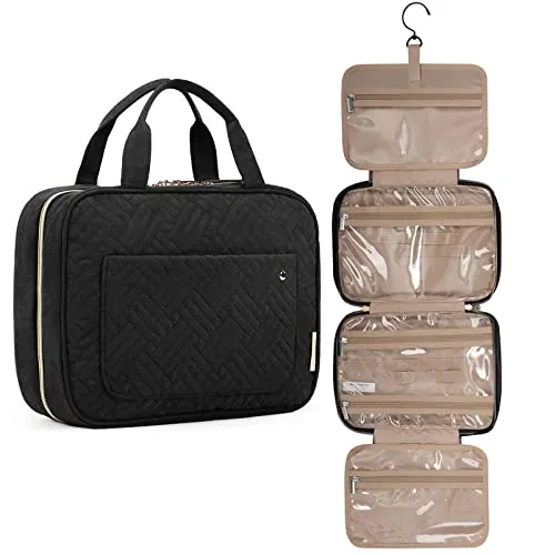BAGSMART Large Toiletry Bag Travel Bag with Hanging Hook