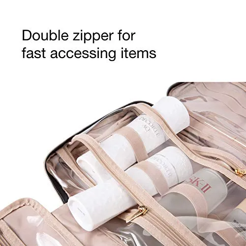 BAGSMART Large Toiletry Bag Travel Bag with Hanging Hook