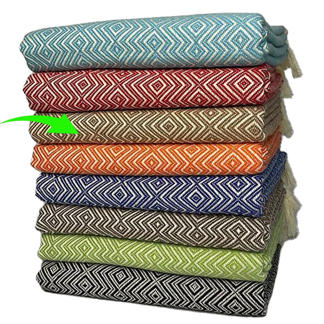 Baklava Design Turkish Towel Pestemal