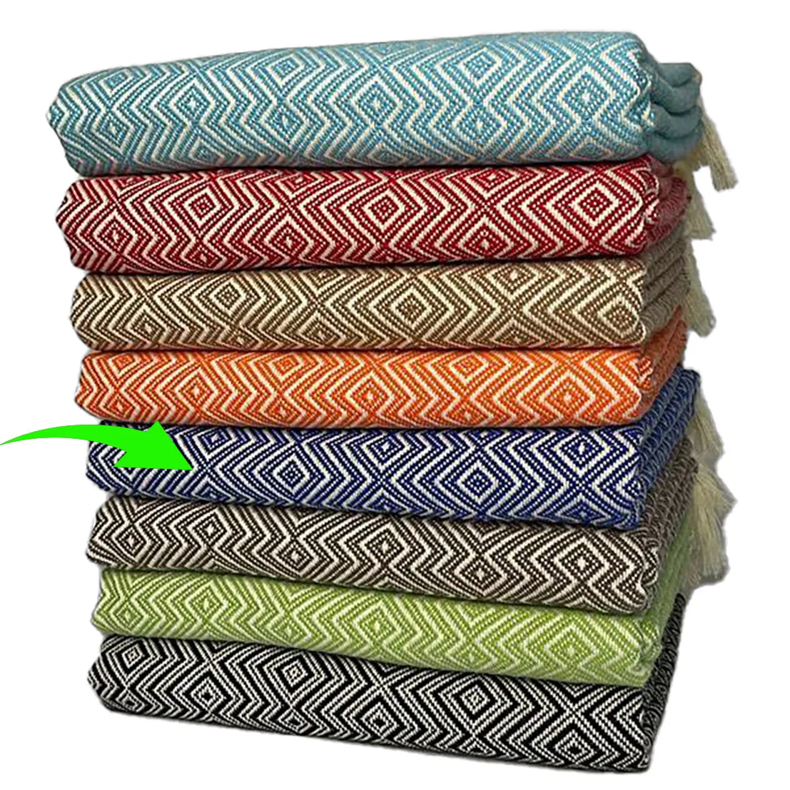 Baklava Design Turkish Towel Pestemal