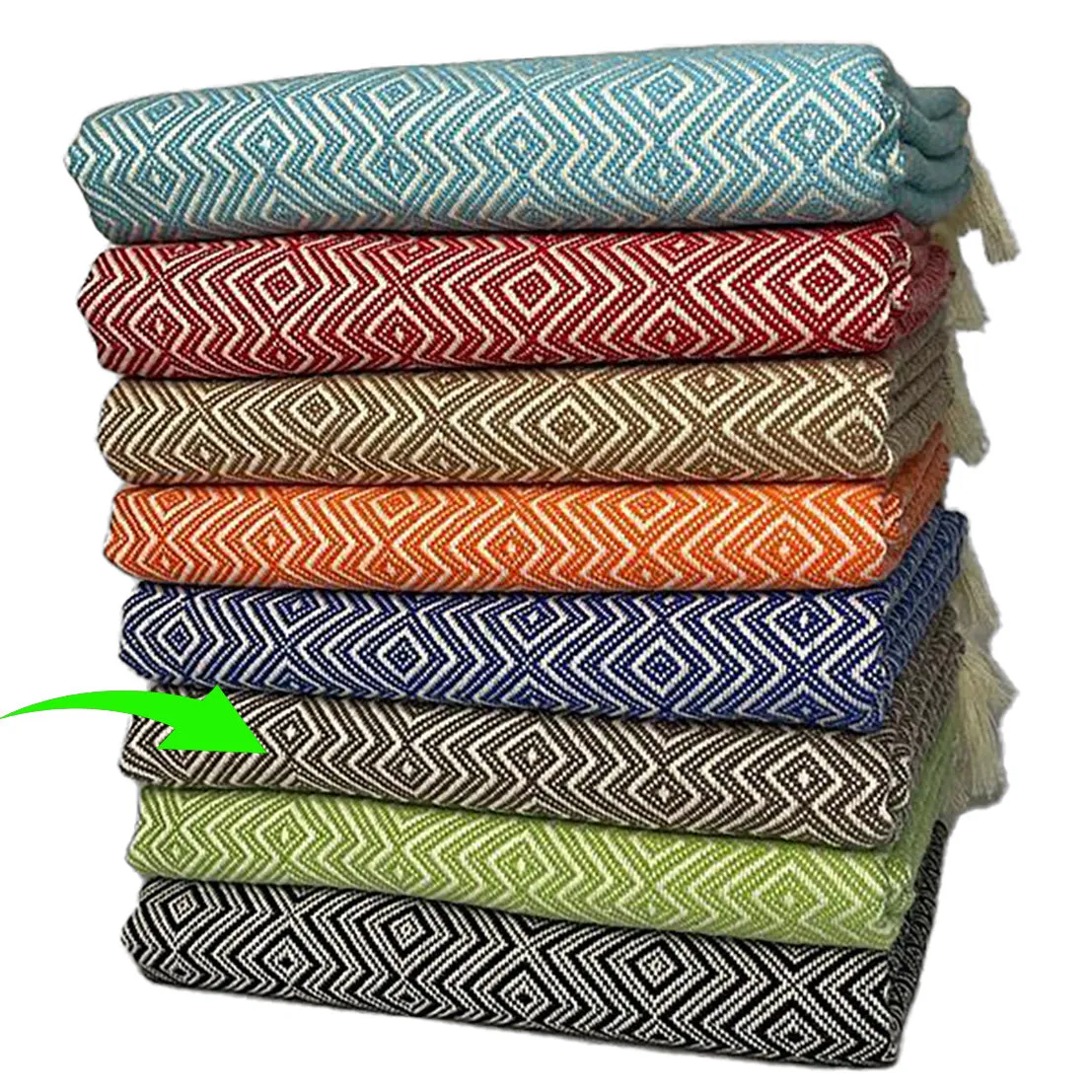 Baklava Design Turkish Towel Pestemal