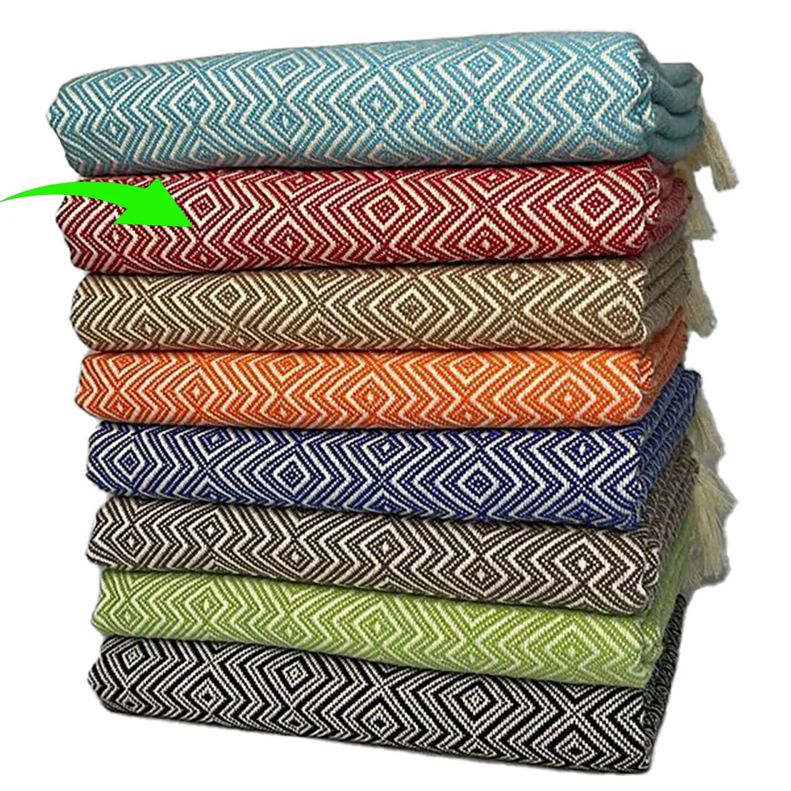 Baklava Design Turkish Towel Pestemal