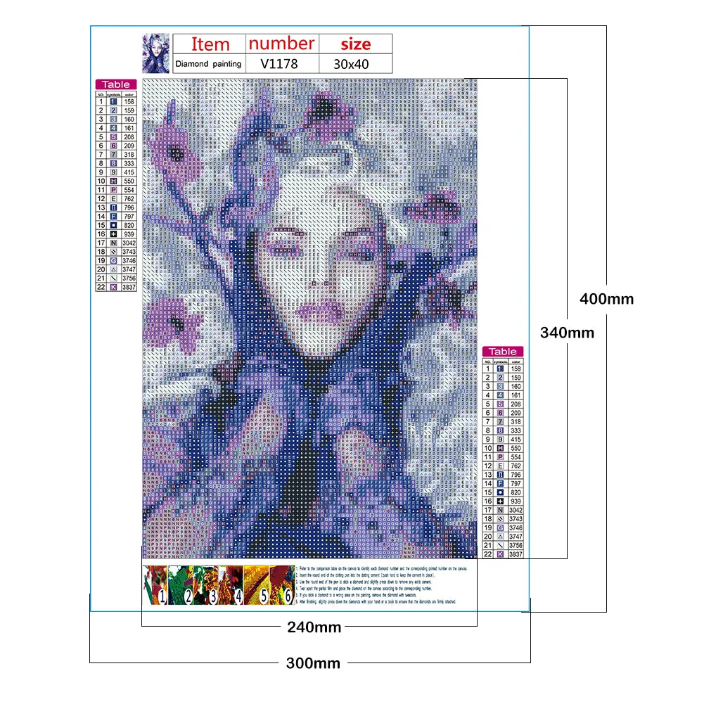 Beautiful Woman - Full Round Drill Diamond Painting 30*40CM